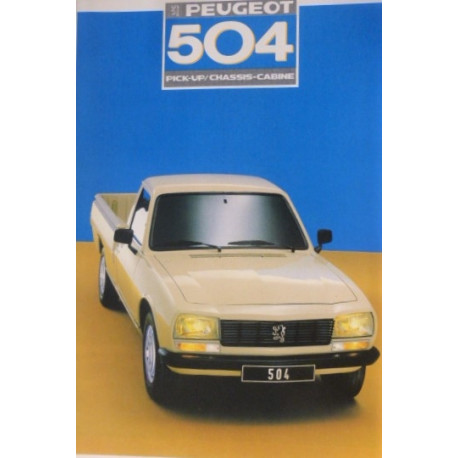 catalogue de présentation 504 Pick-up