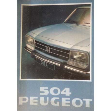 catalogue de présentation 504 Berline 1978