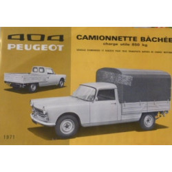 catalogue de présentation 404 Pick-up 1971