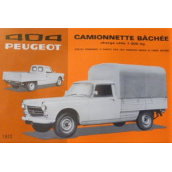 catalogue de présentation 404 Pick-up 1973