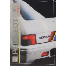 catalogue de présentation 205 Rallye 1992