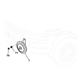 avertisseur sonore 12V 3 trompes - SERIE04 SARL