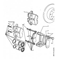 Bremssattel vorne, Standard-Austausch