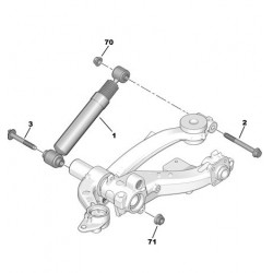 pair of rear shock absorbers