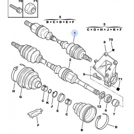 kit soufflet de cardan