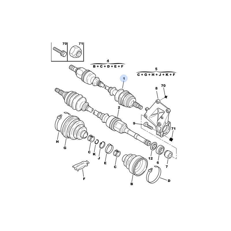 Pièces détachées - Soufflet de cardans FEBI BILSTEIN 22089