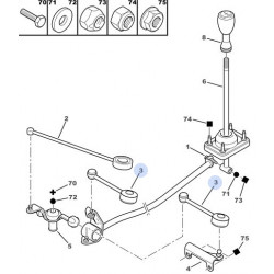 varilla de control, caja de cambios BE4R