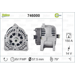 Alternateur échange standard 150A