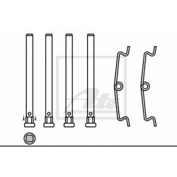 Girling brake pad pin set