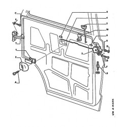 Serrure de porte avant