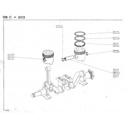 piston pin Ø16x22.05x62mm