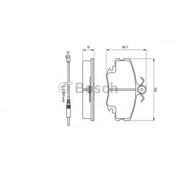 set of front brake pads