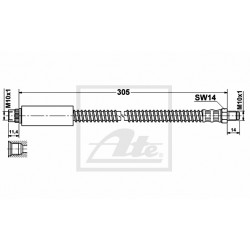 front brake hose