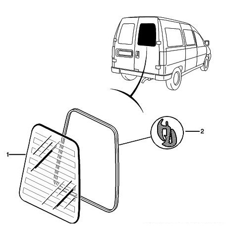 joint de vitre de porte arrière