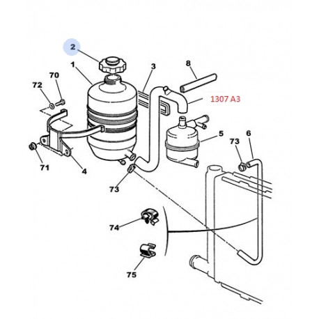 Durite de vase d'expansion
