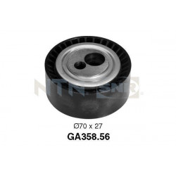 Accessory belt tensioner pulley