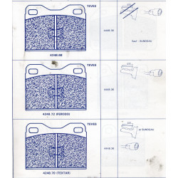 Jeu de plaquettes de frein