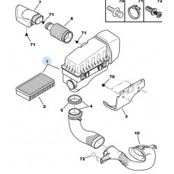 complete air filter housing