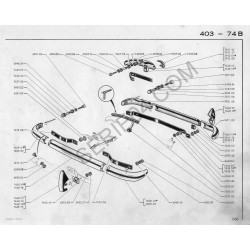 ferrure de pare-chocs arrière