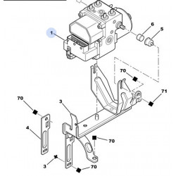 support de boîtier ABS