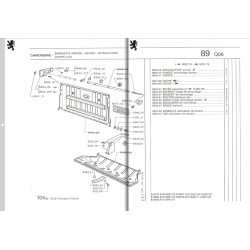 tringle de dossier de banquette