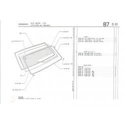 chiave per cornice finestrino posteriore