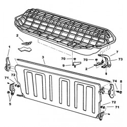 butée caoutchouc de banquette arrière