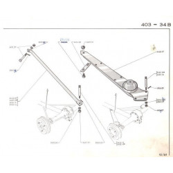 tornillo Ø15-12x107 del triángulo trasero