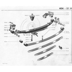 rear leaf spring double shackle