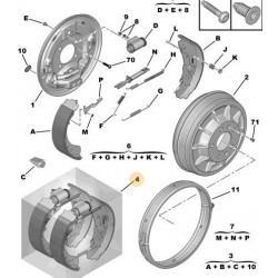 Kit freins arrière pré-monté