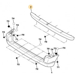 armature de pare-chocs arrière