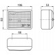 feu de recul 106x83x53mm