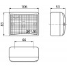 feu de recul 106x83x53mm