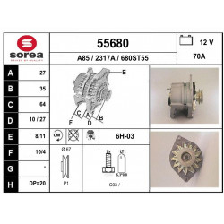 Alternador remanufacturado