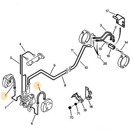 flexible de frein avant