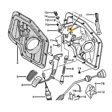 guide câble d'embrayage