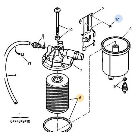 filtre à gasoil DK5ATE