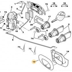 enjoliveur de poignée de porte intérieure