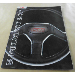 catalogue de présentation 205 GTi 1991