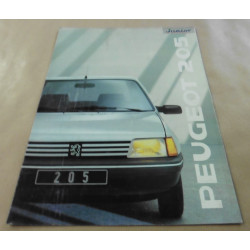 catalogue de présentation 205 Junior 1989