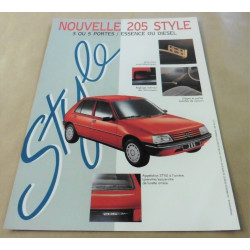 catalogue de présentation 205 Style 1993