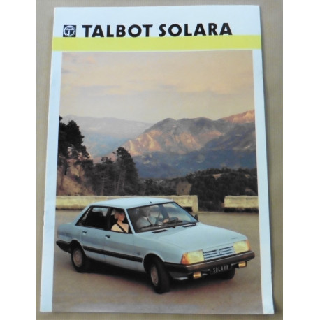 catalogue de présentation Solara 1981