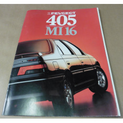 catalogue de présentation 405 Mi16 1988