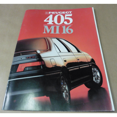 catalogue de présentation 405 Mi16 1988