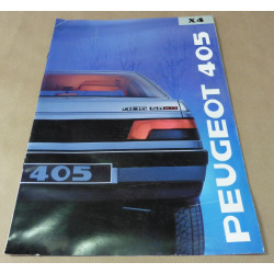 catalogue de présentation 405 GR-SR x4 1989