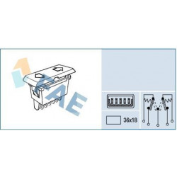 Window lifter control switch