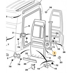 joint de porte arrière