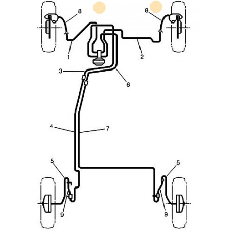 Flexible de frein avant L325