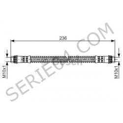 Rear brake hose