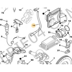 tuyau de pression de calculateur DW10